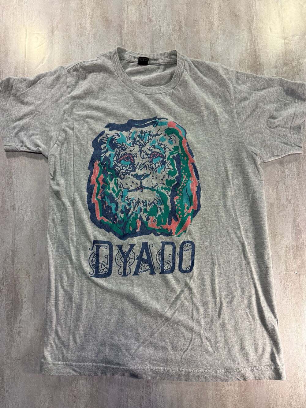 Dyado Band Lion Graphic Grey T-Shirt Size S